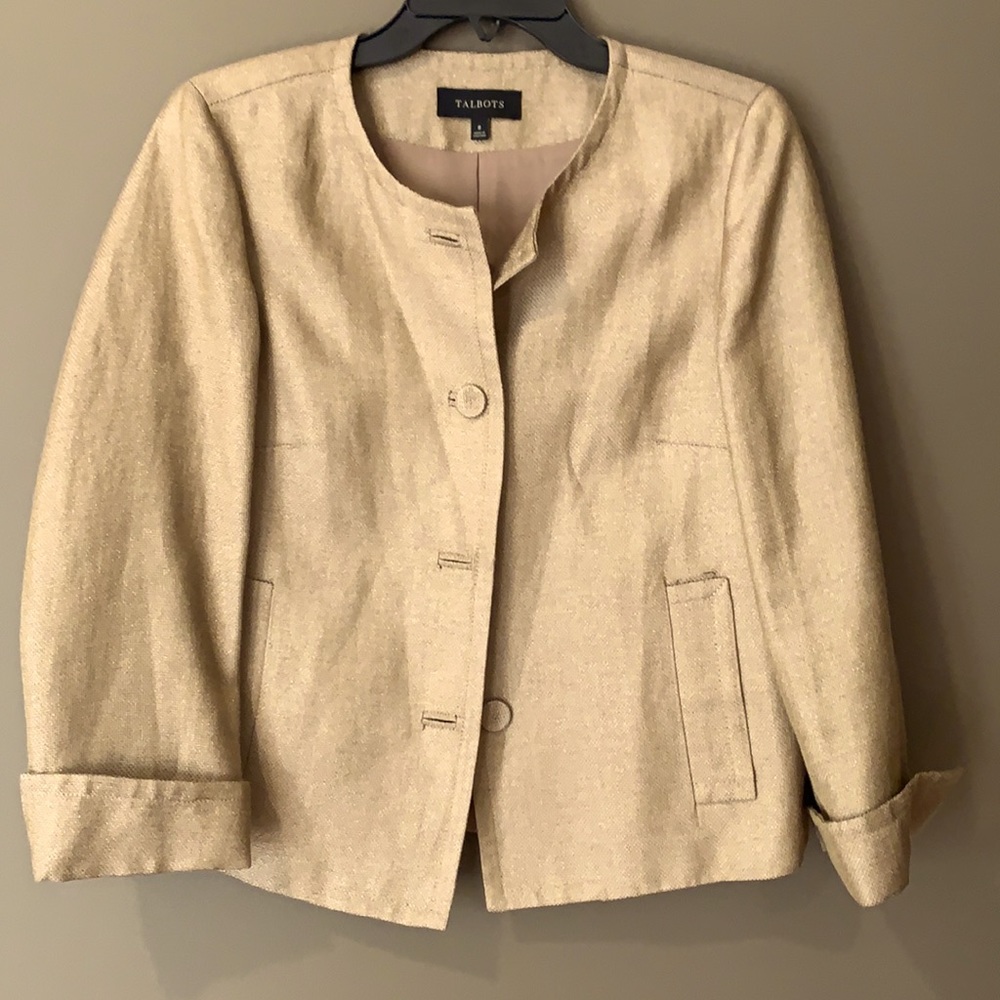 Gold threaded Talbots jacket